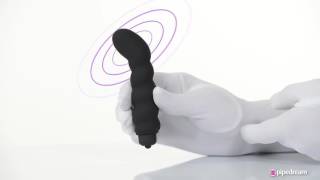 video Vibrační stimulátor prostaty Ribbed P-Spot Vibe