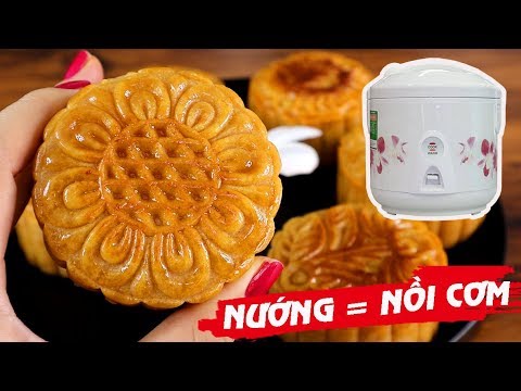 Cách làm BÁNH TRUNG THU NƯỚNG = NỒI CƠM ĐIỆN - Món Ăn Ngon