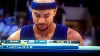 Watching the end of the Memphis Grizzlies/ Clippers game