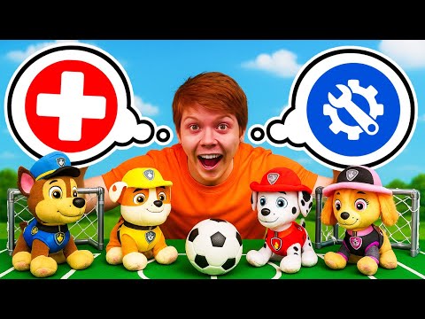 Les chiots et l’aventure foot ⚽️ : soins, amis et buts incroyables !