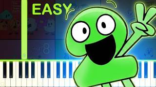 BFDI The Power of Two Theme Song - EASY Piano Tutorial