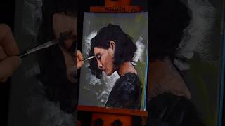The process of painting an oil portrait #allaprima #oilpainting