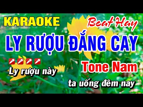 Karaoke Ly Rượu Đắng Cay Nhạc Sống Tone Nam Beat Hay  | Hoài Phong Organ