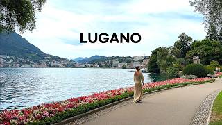 [4K] 🇨🇭 Lugano Summer Walk | Switzerland’s Stunning Lakeside Paradise (2025)