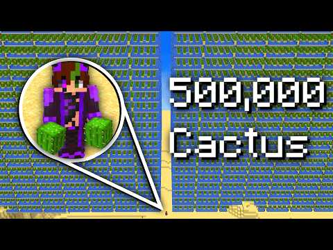 Is it Possible to Farm 500,000 Cactus in 100 Minecraft Days