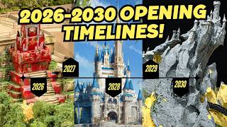 Every New Disney Ride Opening from 2026-2030 | When is Piston Peak & Villains Land Opening Now?