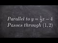 Writing Equations of Parallel Lines in Point-Slope Form