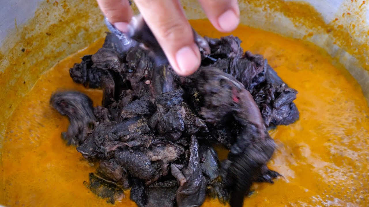 Amazing Village Food - BLACK CHICKEN! Shocking Taste and Texture!