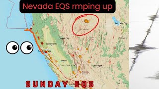 More 4.0 Earthquake in Nevada overnight. 2.6 Eq Hayward fault. Sunday 8/31