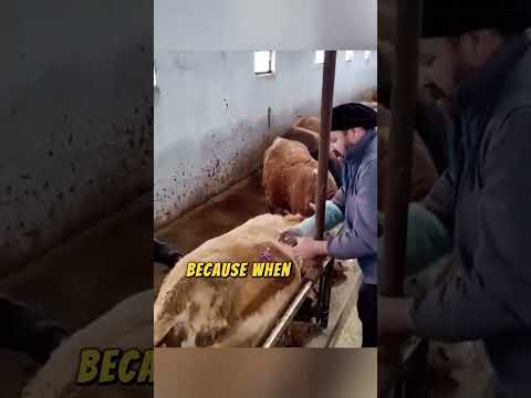 Why does a cow release methane gas?