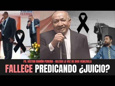 Pastor FALLECE PREDICANDO ¿Es un Juicio? ¡Por favor! 🙂‍↕️​🙂‍↕️​ Juan Manuel Vaz