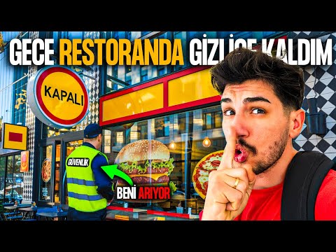 RESTORANDA GİZLİCE KALMAK ! | KAZA YAPTIK. @KorayveFulya @Özlemlia