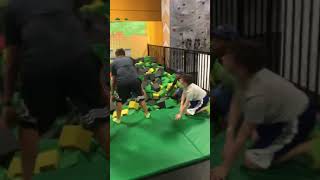 Rockin Jump employee gets trucked