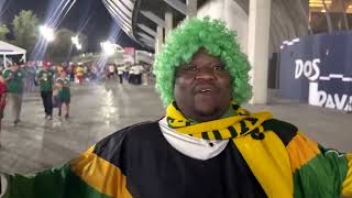 YouTube video thumbnail: South African Fans Celebrate Historic Last-32 World Cup Qualification