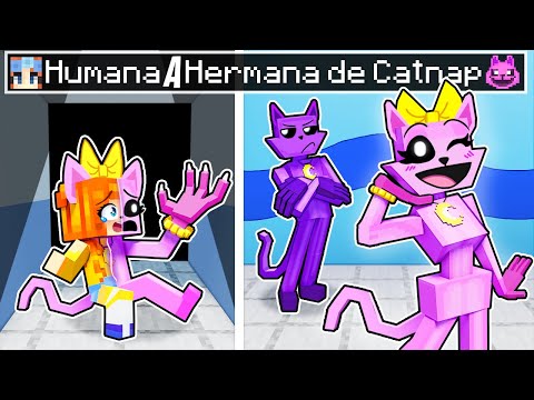 ¡De HUMANA a LA HERMANA DE CATNAP en Minecraft!