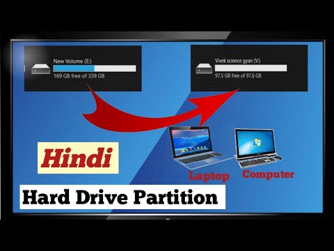 Hard Drive Partition on Computer and Laptop. कंप्यूटर और लैपटॉप में हार्ड ड्राइव पार्टीशन कैसे करे?