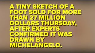 Michelangelo foot sketch sells for $27M at auction