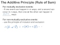 Counting Principles and Arrangements
