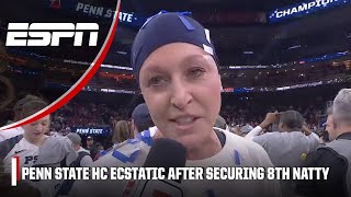 'I'm SO PROUD' 🥹 Penn State HC Katie Schumaker-Cawley after 8th Natty 🏆 | ESPN College Volleyball