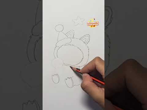 How to draw Labubu | Easy drawing for beginners | Merry Christmas 2024 ☃️#drawing #art #labbu