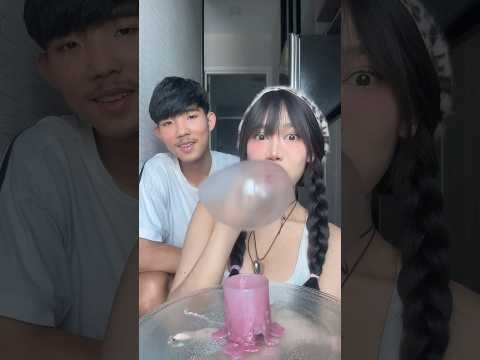 ลูกโป่งกินได้ จะสำเร็จไหม🥹 #ยอโบ #ขนม #ของกิน #youtubeshorts #subscribe #shorts #youtube