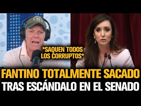 FANTINO TOTALMENTE SACASO TRAS EL ESCÁNDALO EN EL SENADO