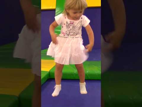 Little Kids Jumping on Trampolines! #fivelittlemonkeys #playground #playtime #kidsgames #kidsvideo