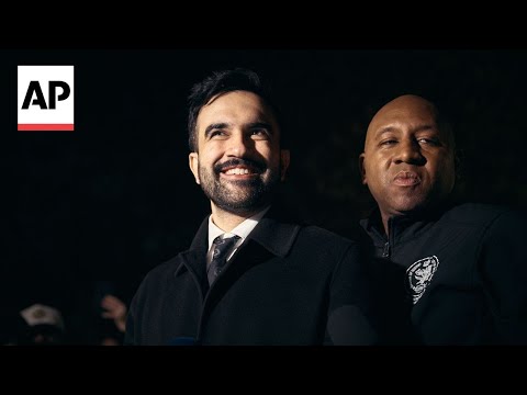 YouTube video thumbnail: Zohran Mamdani Gives pep Talk to Supporters in New York Ahead of Election Day