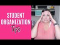 Organizational Tips for Students