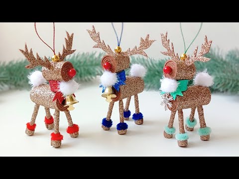 DIY Christmas tree toy Deer 🎅🎄 Christmas Decorations 🎄 Christmas craft ideas