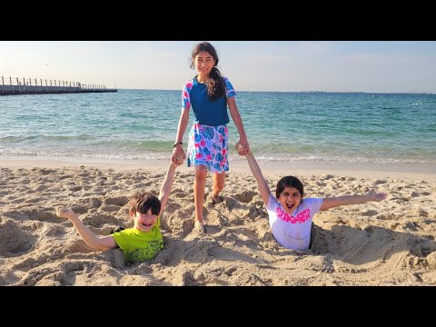 Heidi dan Zidane Terjebak di Pasir 🏖️ Petualangan Seru di Pantai untuk Anak-anak