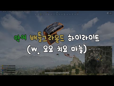 악어 배틀그라운드 하이라이트 (요요X치요X마늘)