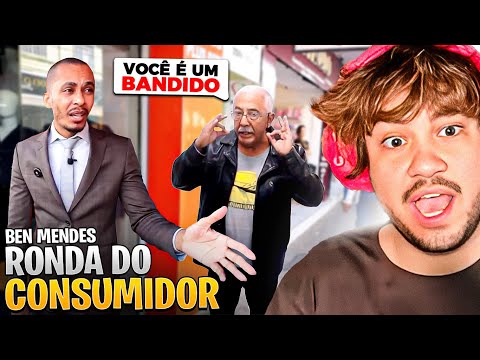 ELE CHAMOU O BEN MENDES DE BANDIDO E ROLOU MAIOR CONFUSÃO! - React Ronda do Consumidor