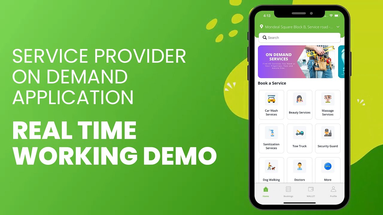 service provider app live video demo