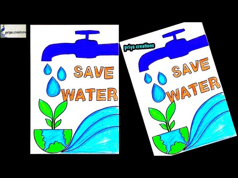 World Water Day 2021 | How To Draw Save Water Save Earth Poster | save  water poster easy | Water poster, Save water poster, Save earth posters