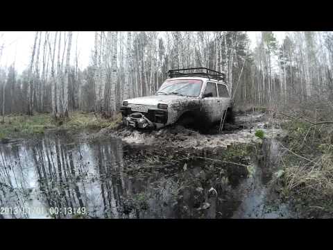 Нива 2121 с двигателем 7 а, от тойоты болото