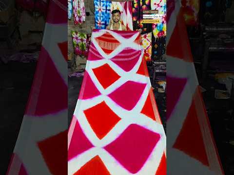 tie dye cotton slub saree #cottonsarees #onlinesarees #womenfashion #shorts