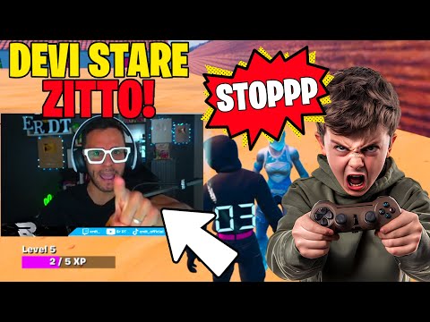 LITIGO con un BAMBINO che URLA e INSULTA in CONTINUAZIONE su FORTNITE!!