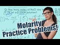 Molarity Problem Solving Techniques