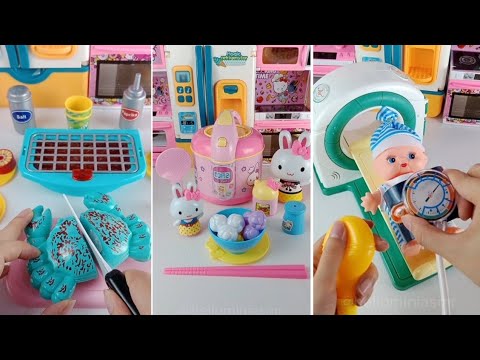 Compilation satisfying with unboxing mini kitchen set ASMR part 41