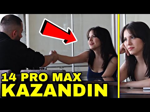 GÜZEL KIZ KARNI AÇ OLAN EVSİZ ÖĞRENCİYE YARDIM EDİNCE İPHONE 14 PRO MAX KAZANDI - HEDİYE ETTİK