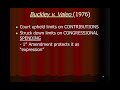 Buckley v. Valeo and Campaign Finance