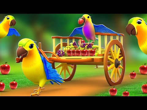 Chitti Chilakamma - చిట్టి చిలకమ్మా - Parrots 3D Animation Telugu Rhymes For children - Telugu Songs