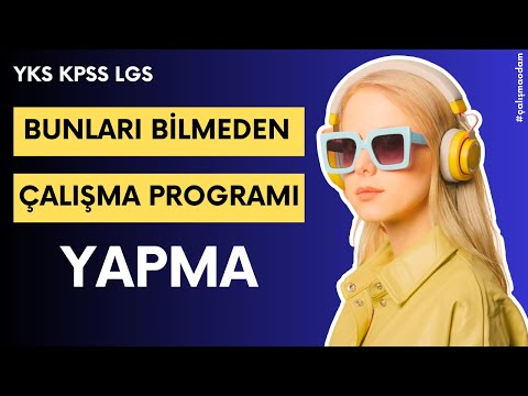 Çalışma Programı Nasıl Yapılır ? İşte Püf Noktaları 💪