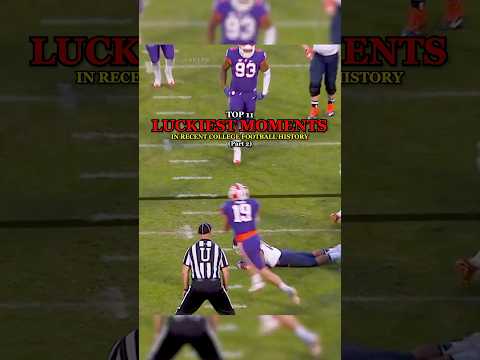 Top 11 Luckiest Moments in College Football History | Part 2