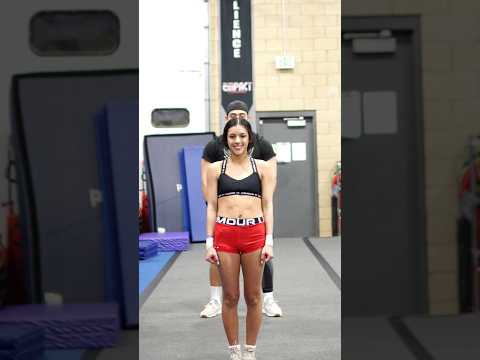 Brett was upset because I hit the skill before him #cheer #fitness #workout