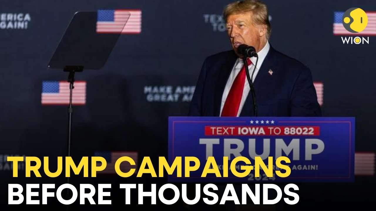 Donald Trump LIVE: Trump campaigns before thousands in friendly blue-collar, eastern Iowa