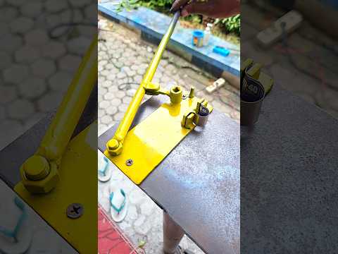 cable clamp from scrap. #bendingtools #innovation