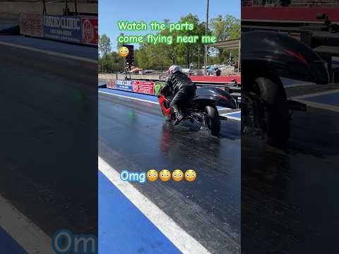 Bad day at the track😬. #hayabusa #suzuki #dme #motorcycle #broken #racing #omg #nitrous #viral