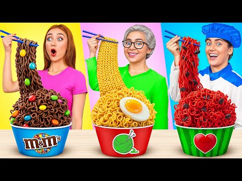 Reto De Cocina Yo vs Abuela | Impresionante Trucos de Cocina Multi DO Challenge